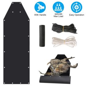 Deer Drag Sled With Handle Deer Cart Game Hauler Snow Sledding Pad Hunting Gear Supplies With 32.8FT Black Rope 16.1FT White Rope For Hunting Ice (Option: Handle Type) Deer Drag Sled With Handle Deer Cart Game Hauler Snow Sledding Pad Hunting Gear Supplies With 32.8FT Black Rope 16.1FT White Rope For Hunting Ice (Option: Handle Type)