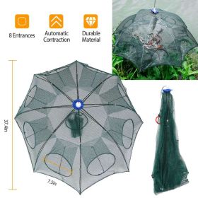 Foldable Fishing Bait Net Trap Crab Net Shrimp Minnow Crawdad Fish Cast Dip Cage Mesh Automatic Contraction (Option: Green) Foldable Fishing Bait Net Trap Crab Net Shrimp Minnow Crawdad Fish Cast Dip Cage Mesh Automatic Contraction (Option: Green)