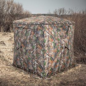2-3 Person Hunting Blind Portable Pop Up Ground Tent With Carry Bag And Storage Pocket (Option: Camouflage) 2-3 Person Hunting Blind Portable Pop Up Ground Tent With Carry Bag And Storage Pocket (Option: Camouflage)