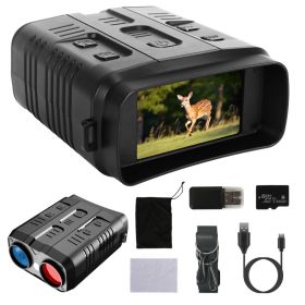 1Pc Night Vision Goggles 4K Full-Color Binoculars 10X Zoom With 2624ft Viewing Range 3in Screen 64G MMC Card WIFI APP Control Save Photo And Vide (Option: Black) 1Pc Night Vision Goggles 4K Full-Color Binoculars 10X Zoom With 2624ft Viewing Range 3in Screen 64G MMC Card WIFI APP Control Save Photo And Vide (Option: Black)